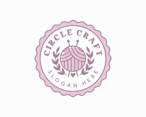 Crochet Knitting Yarn logo design