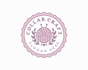 Crochet Knitting Yarn logo design