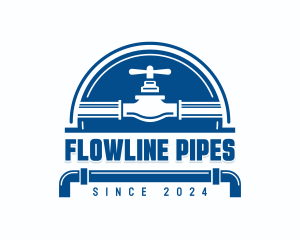 Pipe Valve Plumbing logo design