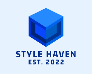 Block - Gaming Esports Cube logo design