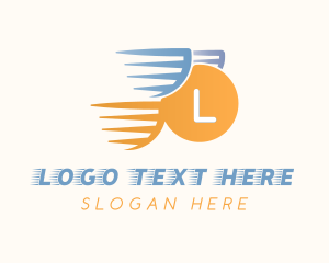 Wings - Express Circle Delivery logo design