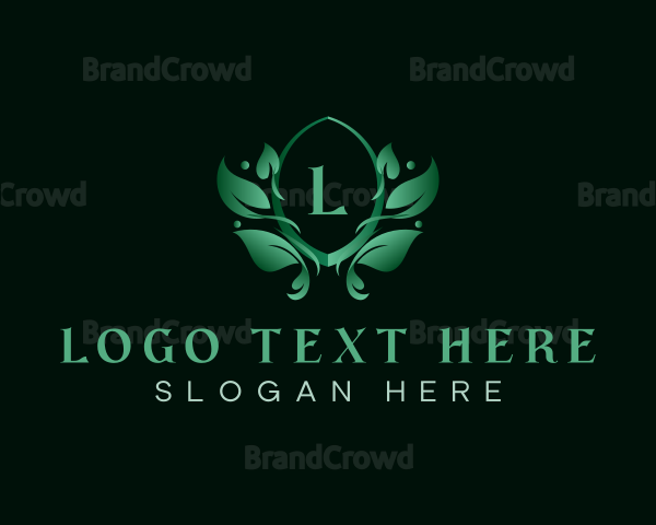 Natural Organic Leaf Logo