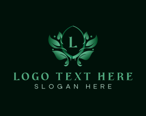 Natural Organic Leaf  Logo
