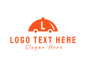 Cargo Delivery - Food Catering Delivery Cloche logo design
