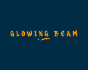 Orange Glow Wave logo design