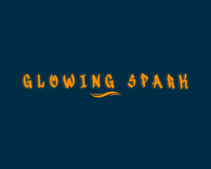 Orange Glow Wave logo design