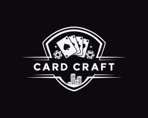 Card - Poker Shield Casino logo design