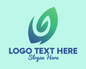 Vegan - Nature Leaf Herbal Spa logo design