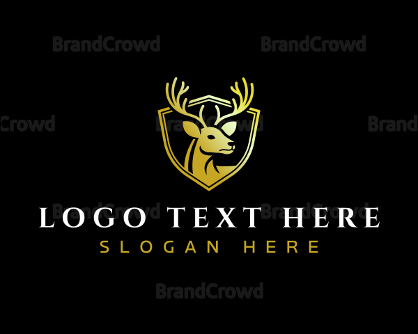 Deer Antler Shield Logo