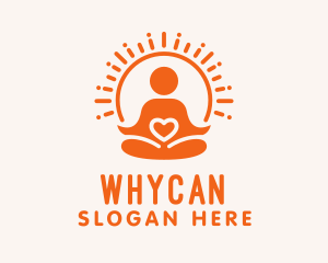 Yoga Heart Exercise  Logo