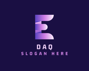 Startup 3D Letter E Logo