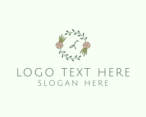 Beauty Clinic - Floral Event Styling Lettermark logo design