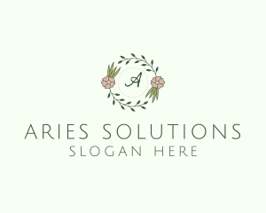 Floral Event Styling Lettermark logo design