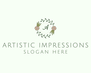 Floral Event Styling Lettermark logo design