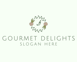 Floral Event Styling Lettermark logo design