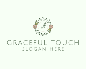 Floral Event Styling Lettermark logo design