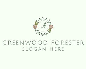 Floral Event Styling Lettermark logo design