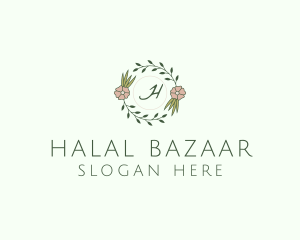 Floral Event Styling Lettermark logo design