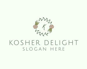 Floral Event Styling Lettermark logo design