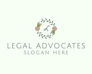 Floral Event Styling Lettermark logo design