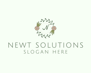 Floral Event Styling Lettermark logo design