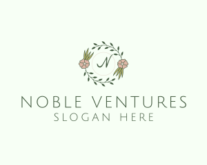 Floral Event Styling Lettermark logo design