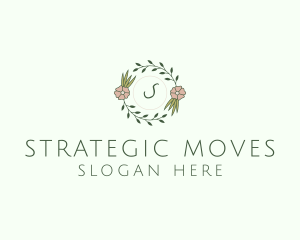 Floral Event Styling Lettermark logo design