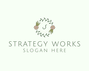 Floral Event Styling Lettermark logo design