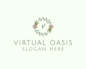 Floral Event Styling Lettermark logo design