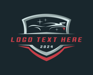 Car Detailing Shield  logo design