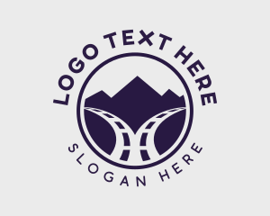 Road - Mountain Road Travel logo design