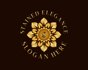 Elegant Sun Flower Garden logo design