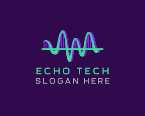 Sound Sonic Wave Echo logo design