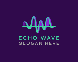 Sound Sonic Wave Echo logo design