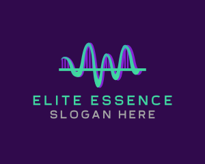 Singer - Sound Wave Echo logo design