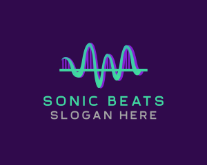 Sound Sonic Wave Echo logo design