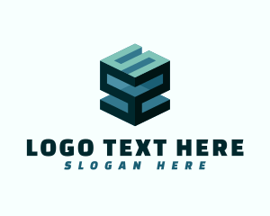 Marketing - Modern Tech 3D Cube Letter S logo design