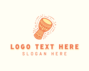 Traditional - Djembe African Instrument logo design