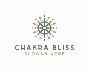 Chakra - Wheel Mandala Yoga Symbol logo design