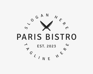 Kitchen Food Knife Restaurant logo design