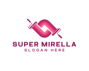 Painting - Painting Renovation Paint Roller logo design