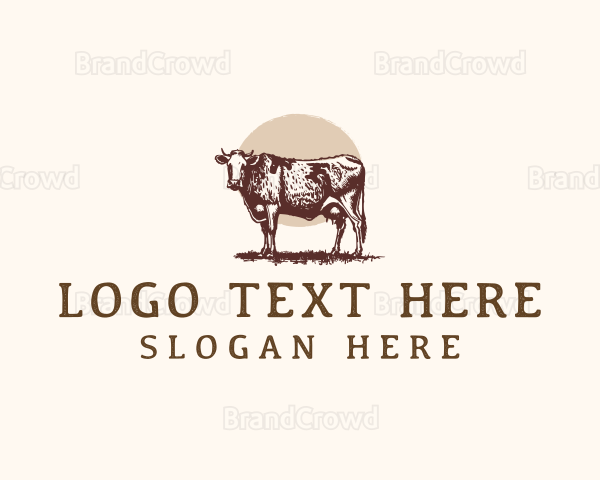 Cow Livestock Cattle Logo