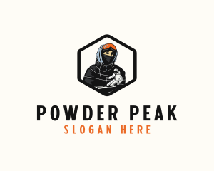 Snowboarder - Skier Winter Sports logo design