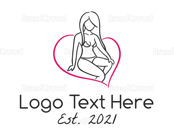 Beautiful Sexy Woman Logo
