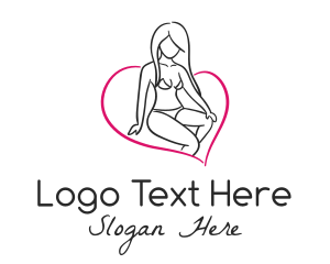 Beautiful Sexy Woman Logo