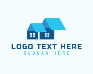 Residential - Contractor Abstract House logo design