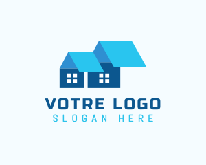 Contractor Abstract House logo design