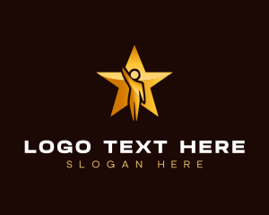 Supervisor - Star Leader Human logo design
