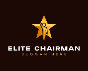 Chairman - Star Leader Human logo design