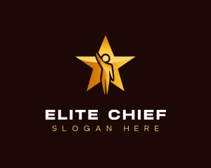 Chief - Star Leader Human logo design